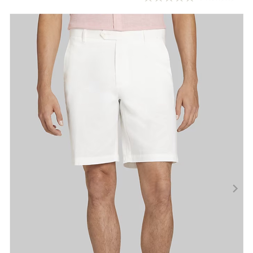 Jos . A. Bank Tailored Fit Solid Linen-Blend Shorts NWT #20ZB